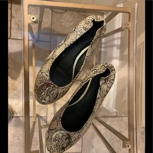 Tory Burch Snake Skin Flat